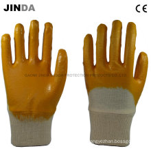 Cotton Liner Nitrile Coated Labor Protective Work Gloves (NH501)